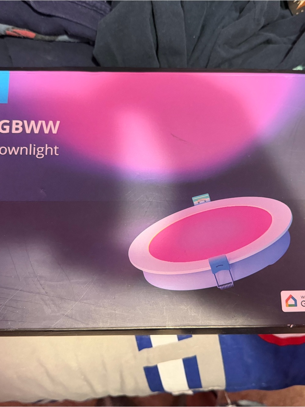 Smart RGBWW Recessed LED Downlight - Pink/White